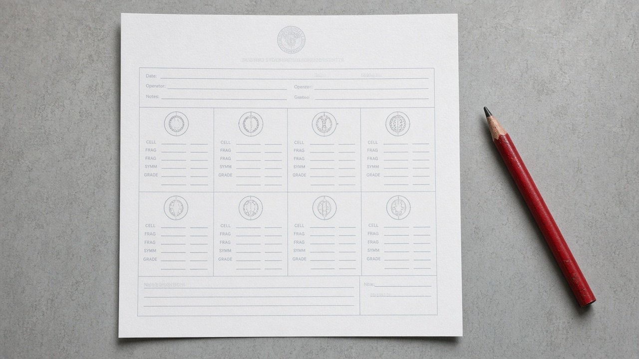 Facedown embryology worksheet and a wax pencil